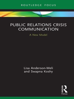 cover image of Public Relations Crisis Communication